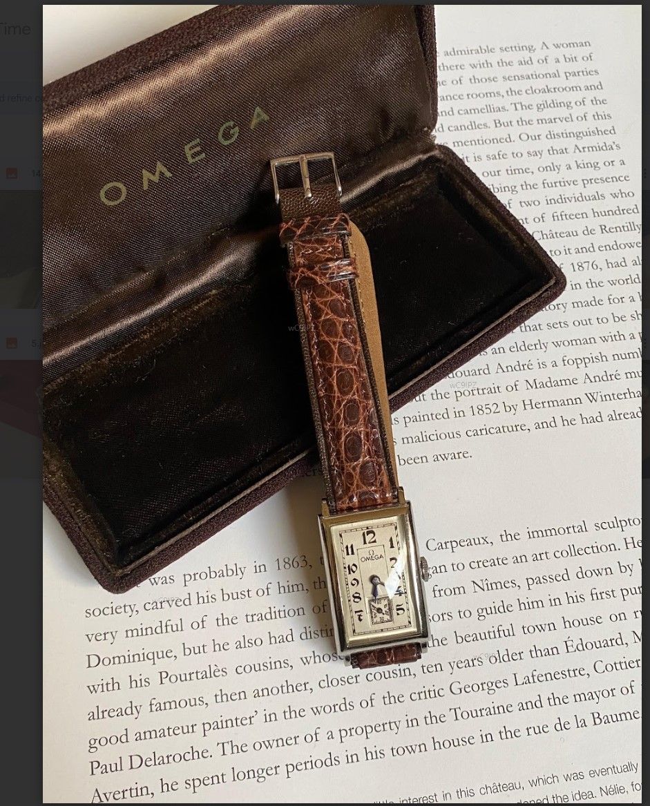 Omega watch from 1939, courtesy of Crystal Ages. 