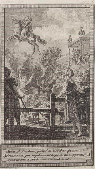 One Thousand and One Nights by Antoine Galland (d. 1715). Barde, Manget & Compagnie. Geneva, 1790. HC.FB.04341.01. Part of Heritage Collections at Qatar National Library. Public Domain.