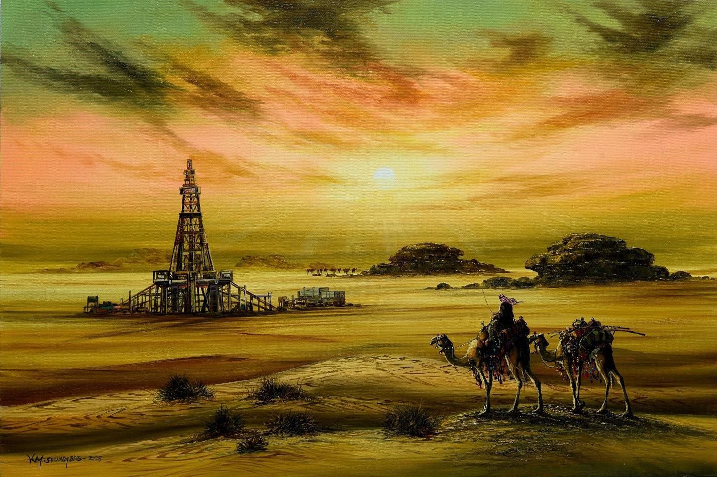 عمل فني لكيم سنغباي. تصوير أكبر حسين