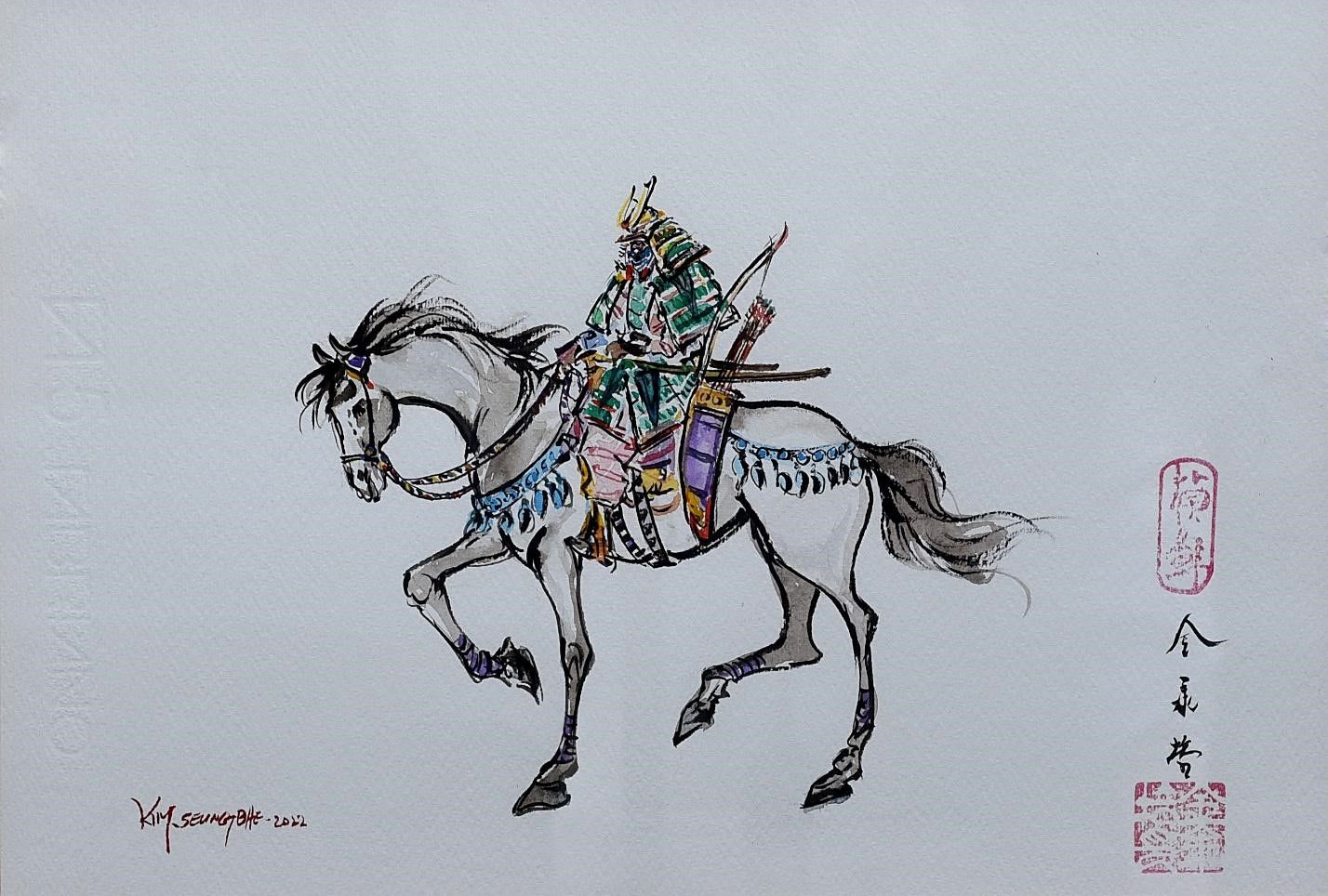 عمل فني لكيم سنغباي. تصوير أكبر حسين