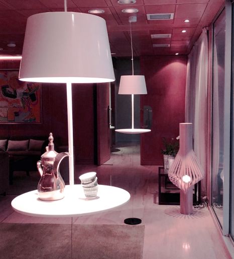‘Illusion,’ by Hareide Design. A Norwegian design lamp is one of Ambassador Øyvind Stokke’s favorite pieces of art at his Saudi home. To learn more about them, click here.