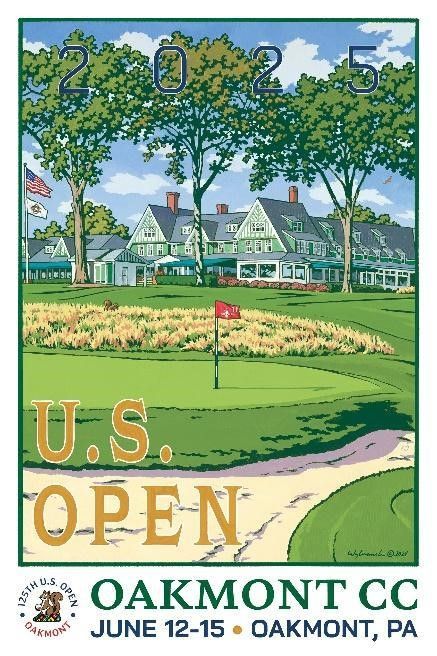 2025 U.S. Open Championship – Oakmont Country Club. Courtesy of Lee Wybranski.