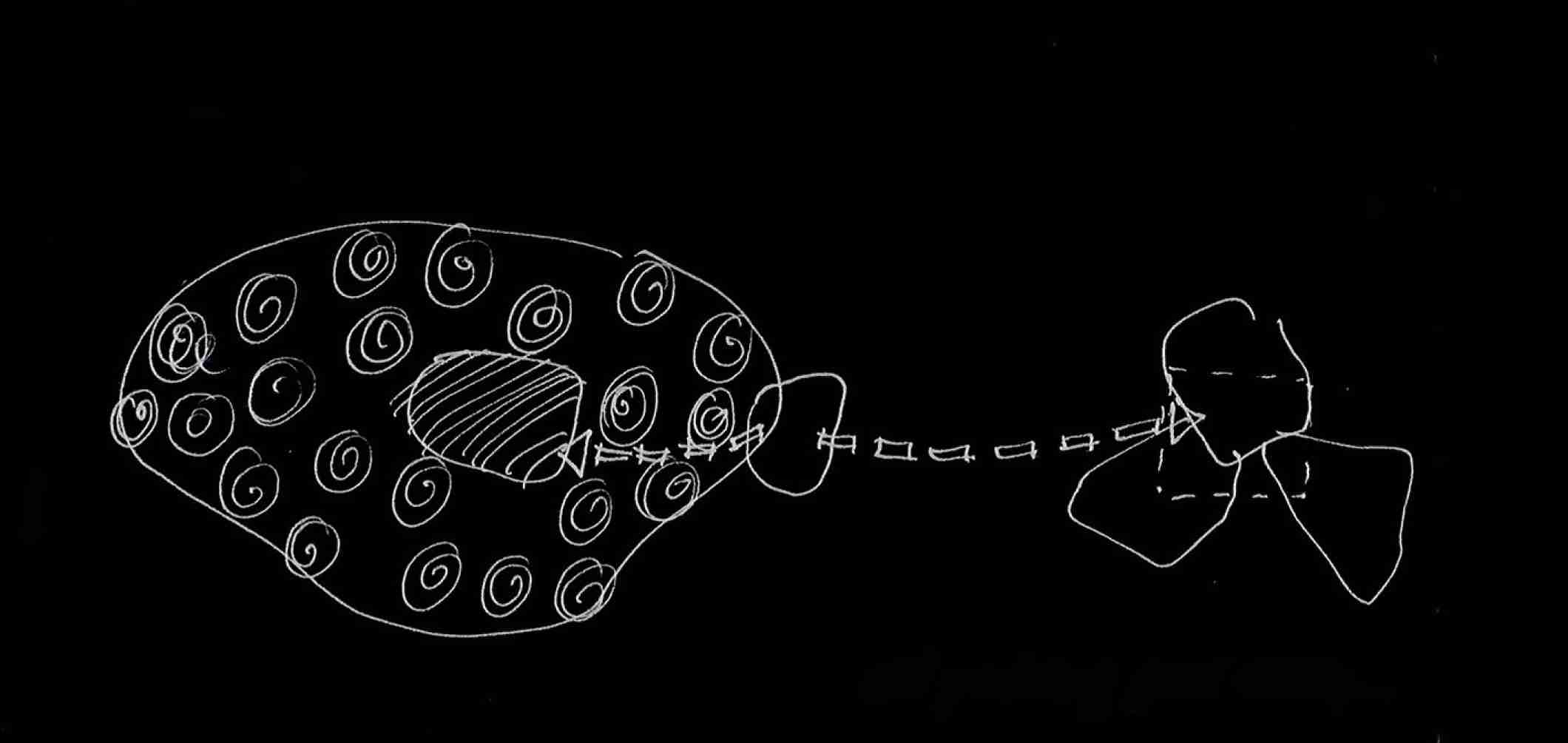 A sketch of Ithra's story. Courtesy of Snøhetta.
