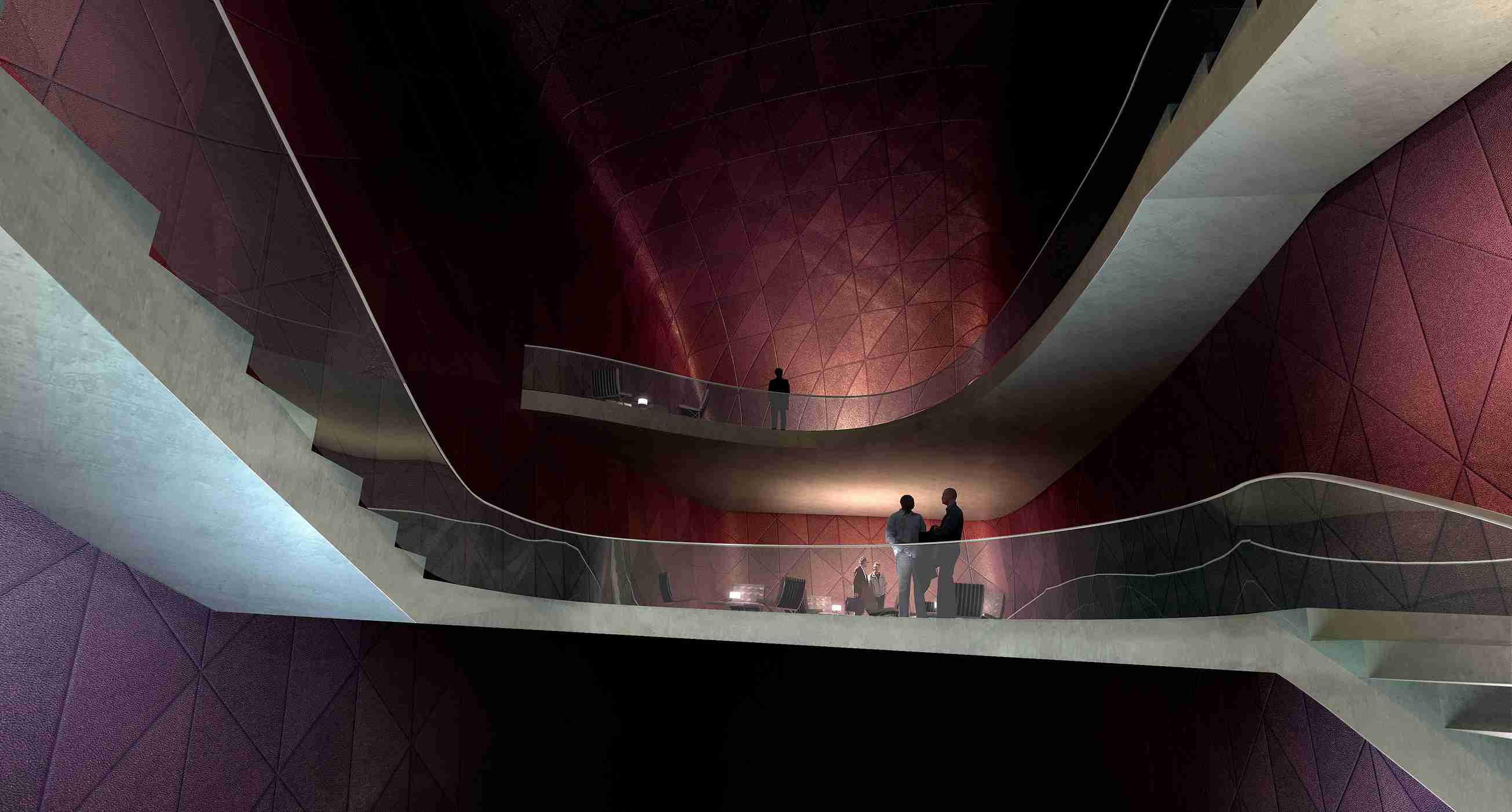 A visualization of Ithra design in its early stages. Courtesy of Snøhetta.