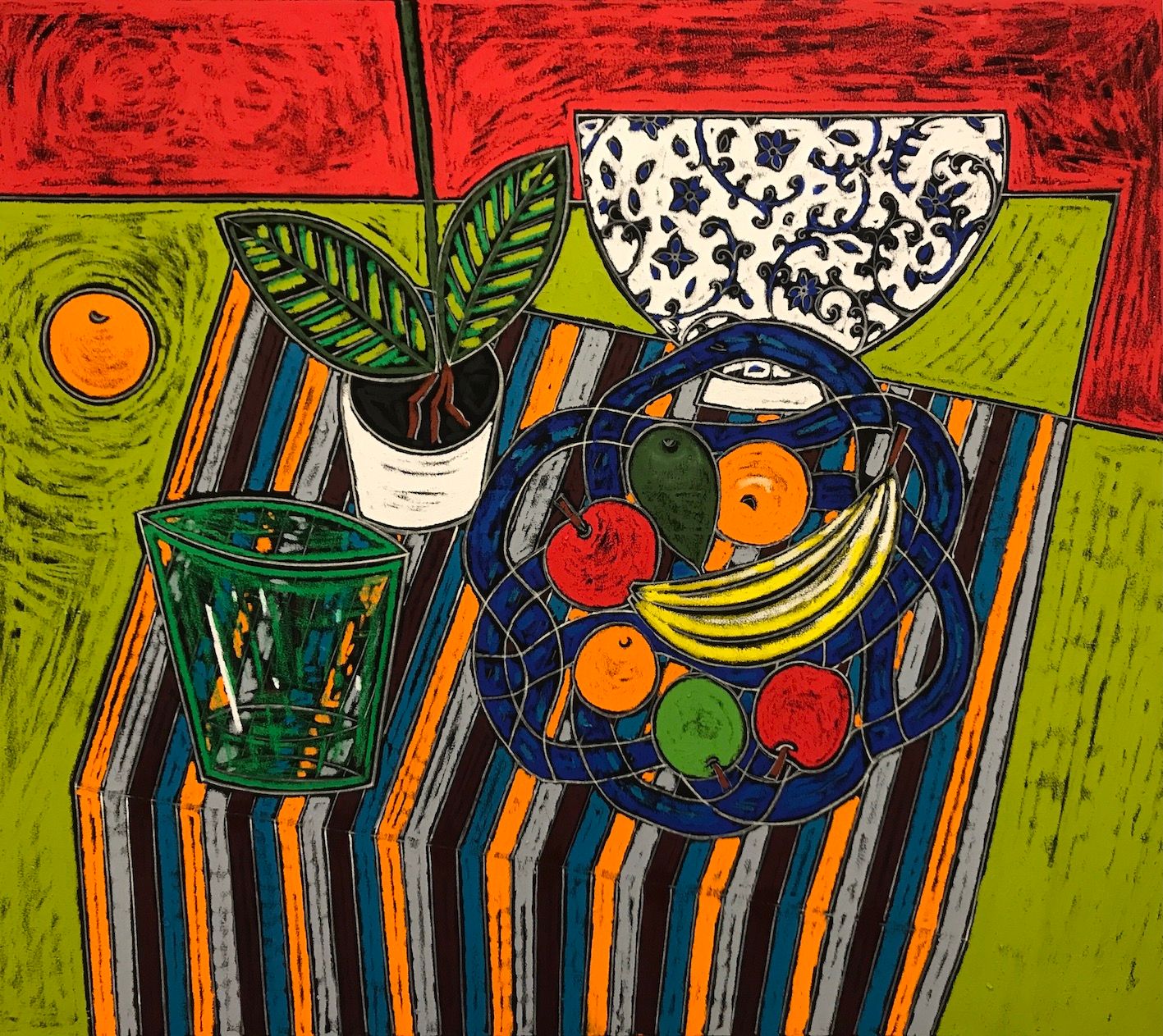 The Orange. Oil on canvas 145x165cm. London 2022. Courtesy of the artist.&nbsp;