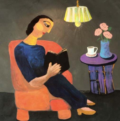 Another of her art featured in Ithraeyat is “A time for the self…” Peaceful, and soft, this piece is about the importance of self-reflection. “It is important to sit with oneself. Before the crisis, we were rushing from one thing to the other, and even rushing away from ourselves. Now we are being re-introduced to ourselves and re-introduced to each other. Now, we finally have time,” said Tagreed.