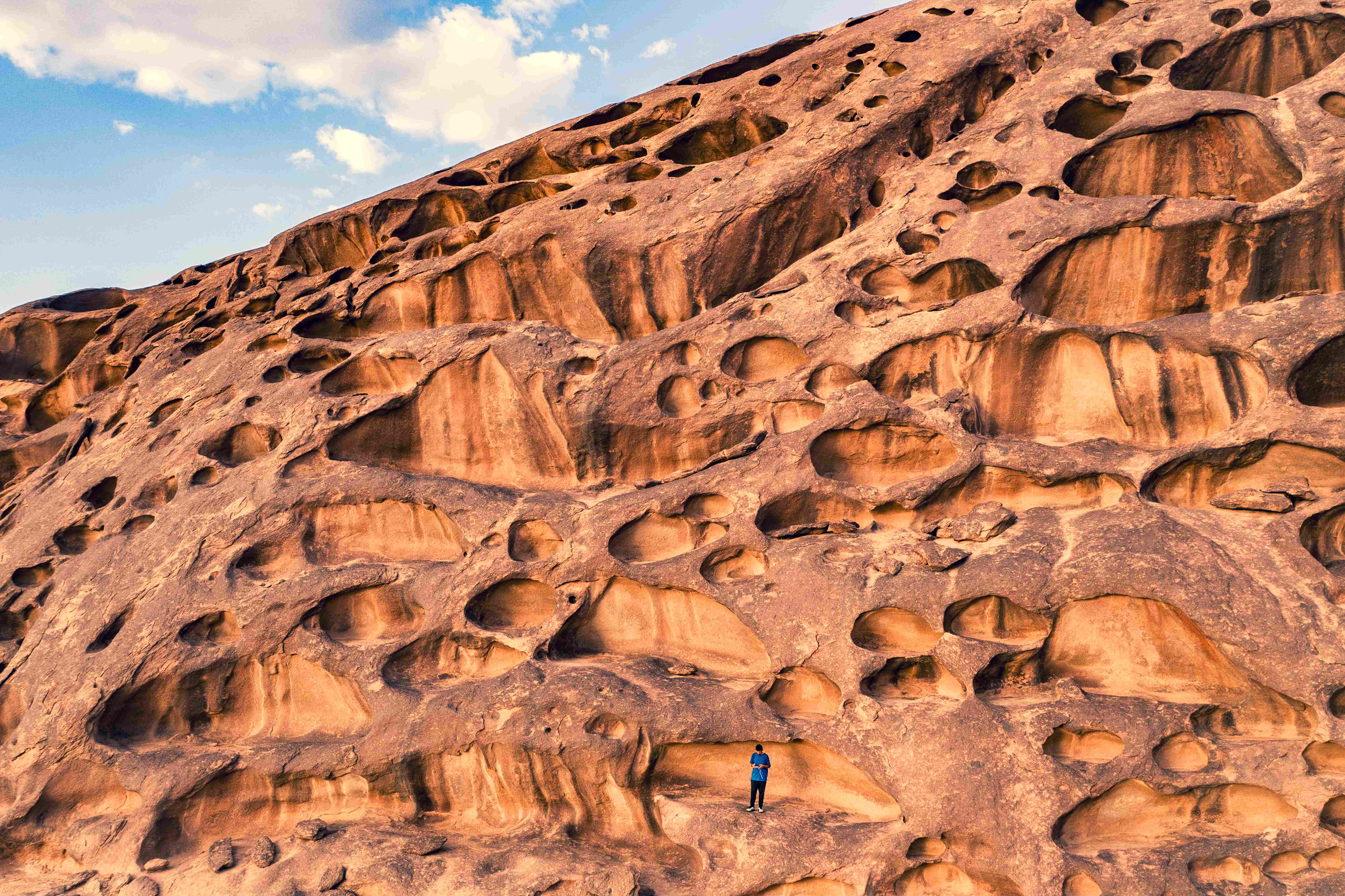 Natural Rock Formations from Majami Al-Hadb Reserve, located in the Riyadh Province. Courtesy of Ibrahim Sarhan.