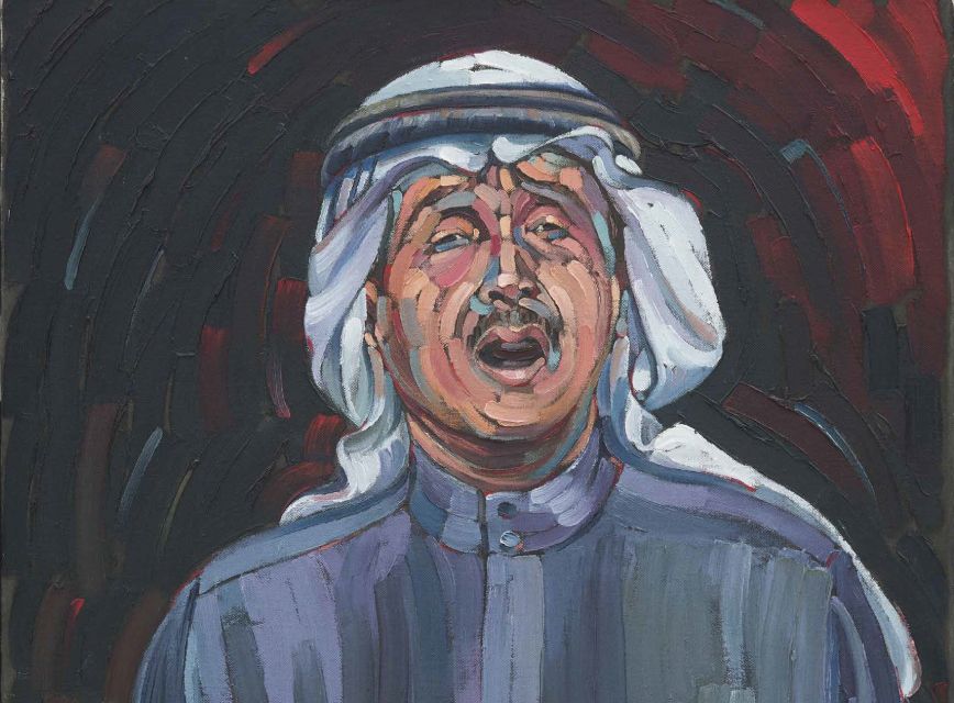 Mohammed Abdo. Some of the Saudi legends from the ‘Wall of Legends” by Jeddah-based artist Monzer Charaby.