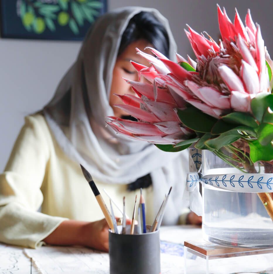 الفنّانة دعاء بوقس.
