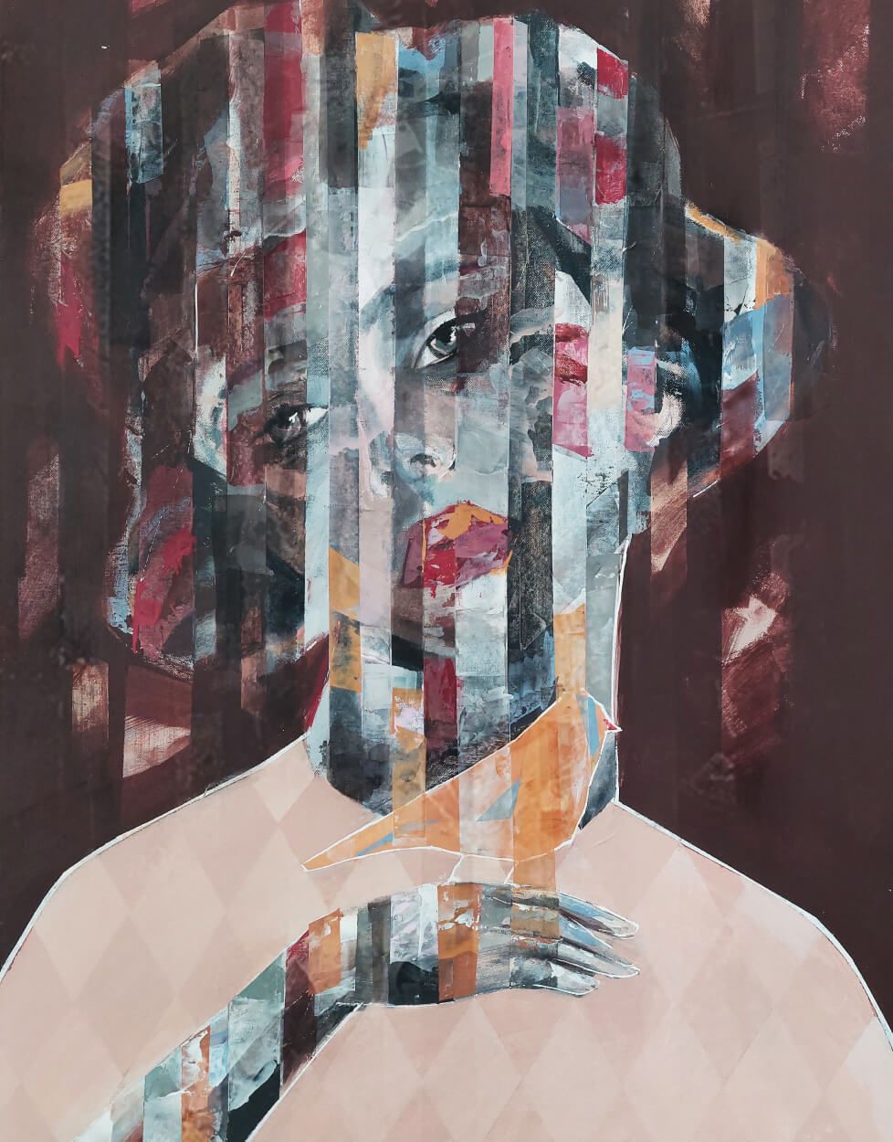Untitled, 2022. Acrylic on canvas, 95x65cm. Courtesy of the artist. 
