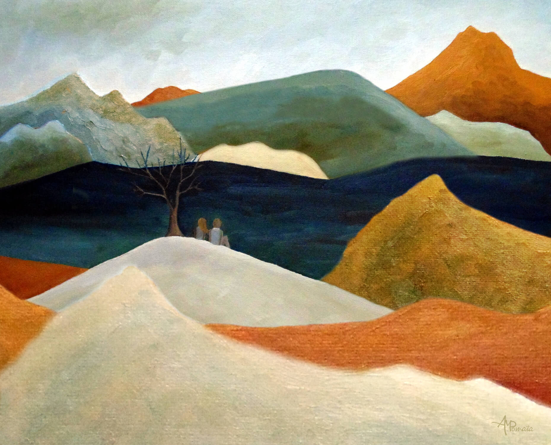 ‘Us Two with a View,’ by Ángeles M. Pomata.