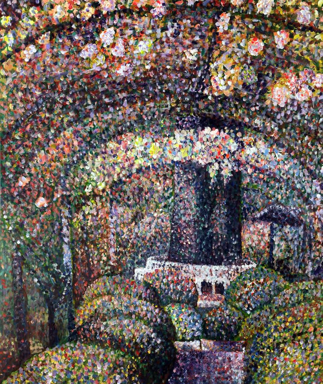 ‘Garden,’ by UAE artist Ebtisam Abdulaziz. Acrylic on paper, 110 x 80 cm, 2003. Image courtesy of Barjeel Art Foundation, Sharjah Featured in Ithraeyart’s ‘Garden’ edition in 2020. 