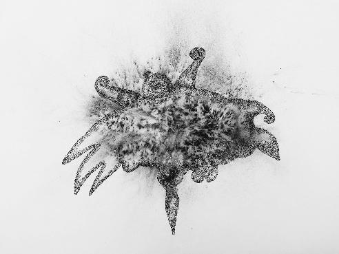 ‘Immortal Moment 2 (Post-Shock Creatures).' Faisal Samra. 2023. Courtesy of the artist. 