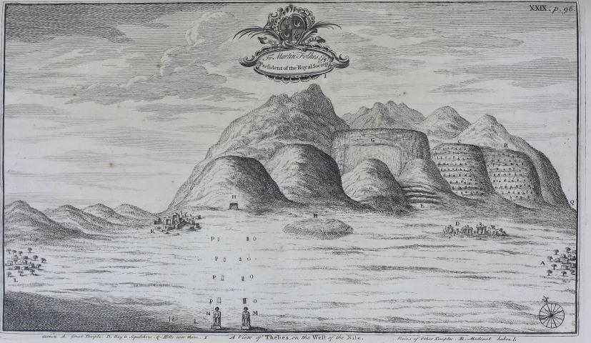 ‘A Description of the East, and Some Other Countries.’ Richard Pococke. 1743–1745. During his journey along the Nile, he recorded its seasonal floods and described how its waters were directed through canals and into areas such as Lake Moeris. Accompanied by illustrations of Nile fish and views of Thebes, the work offers a visual record of how water shaped travel, agriculture, and settlement in Egypt. (HC.FB.03831.01). Courtesy of the Heritage Collection Team in the Heritage Library, Qatar National Library.