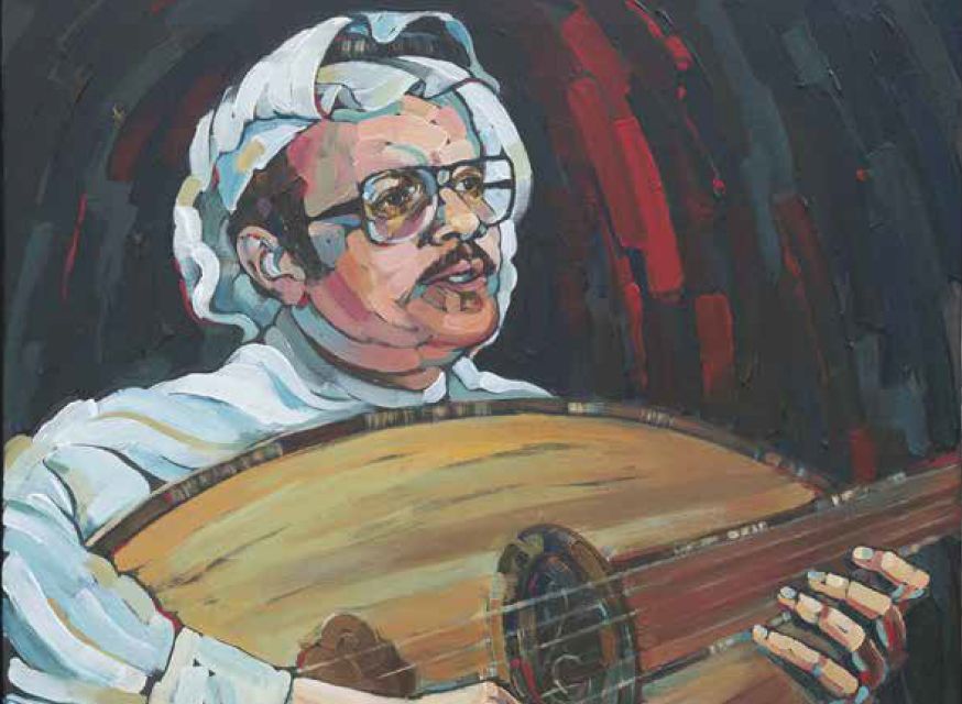 Talal Al-Maddah. Some of the Saudi legends from the ‘Wall of Legends” by Jeddah-based artist Monzer Charaby.
