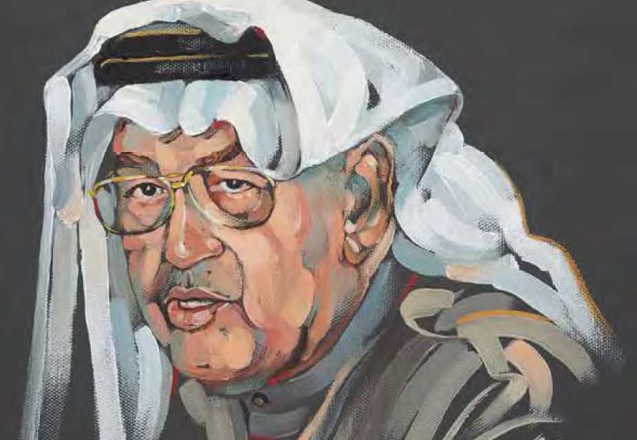 Ghazi Al-Gosaibi. Some of the Saudi legends from the ‘Wall of Legends” by Jeddah-based artist Monzer Charaby.
