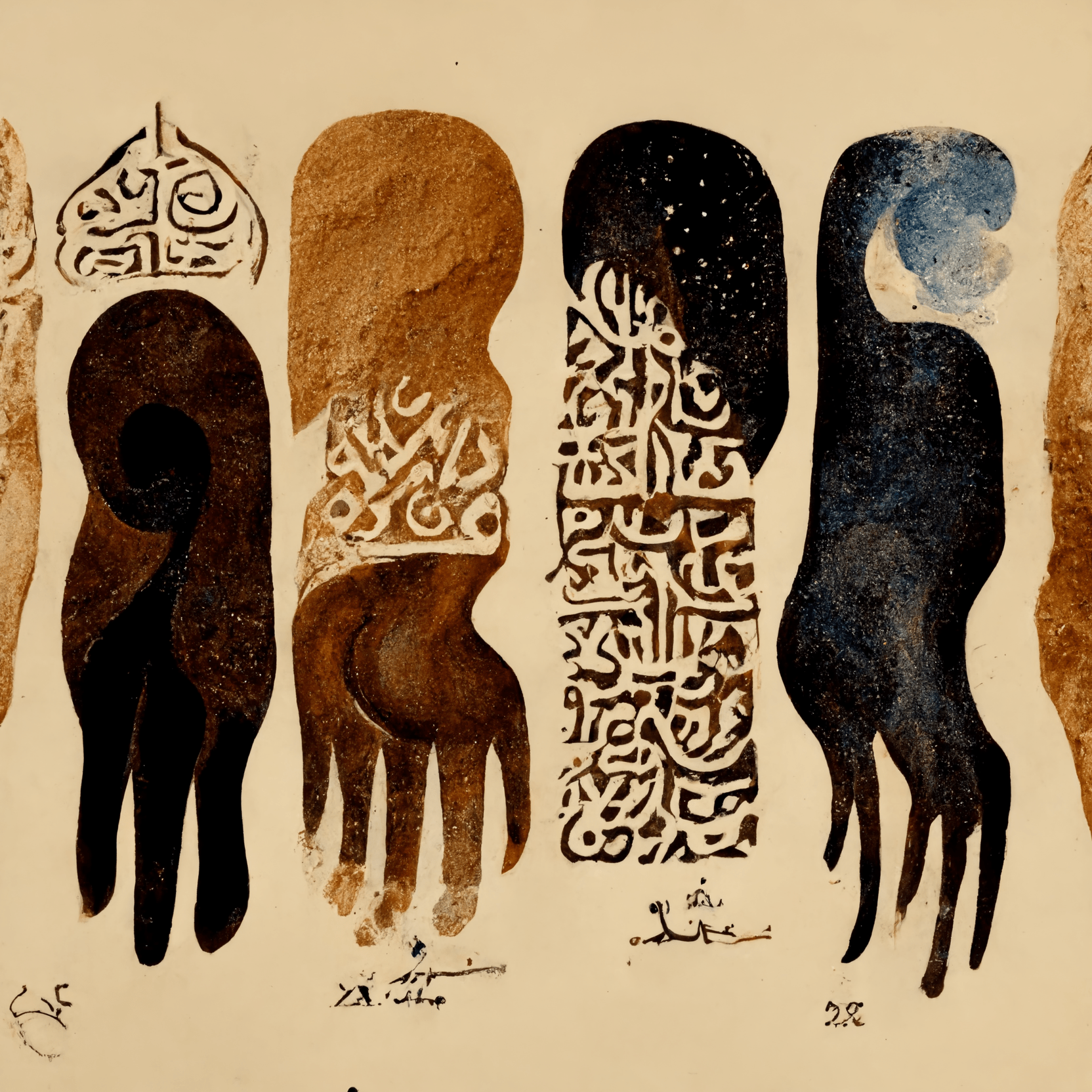 Rym Al-Ghazal’s A.I generated art reflecting identity. 